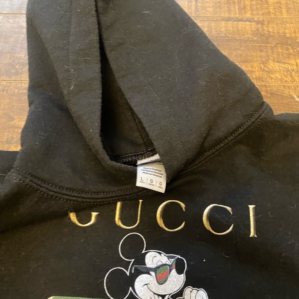 Black Hoodie with Mickey Mouse Design - Picture 5 of 7